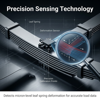 No-Drilling Deflection Transducer for Real-Time Load Monitoring and Anti-Fraud Control in Leaf Spring Trucks
