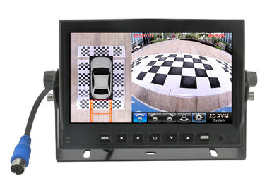 IPS HD Car Tft Lcd Monitor 7 Inches 360° Around Bird View Cameras System 12~24V