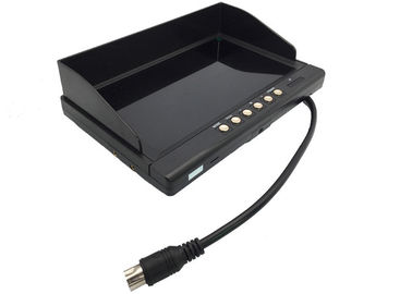 360° 7" Car video lcd monitor DVR System with 128GB SD Card Recording, 4 Cameras Inputs