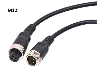 15M M12 4 PIN Camera Video Cable RCA Adapter FCC DC12V For MDVR System