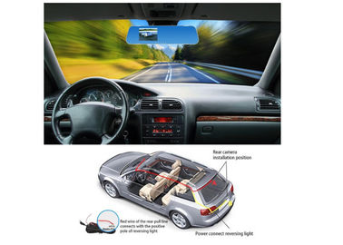 Loop Recording Dvr Dual Lens 4.3" Rearview Mirror Dash Cam