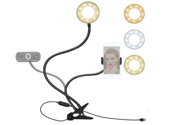FCC Live Stream 360 Degree 24" Gooseneck Selfie Ring Light