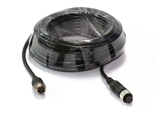 20m 4P Din Jack Extension Cable Double Shielded Female to Male Connector For Bus Camera
