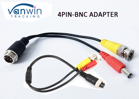 4 Pin Aviation Connector Cable BNC RCA Audio DVR Cable 23cm Length