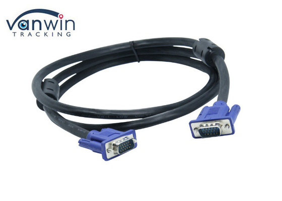 High Speed Video 15PIN VGA To VGA Cable Male To Male 8mm For CCTV System