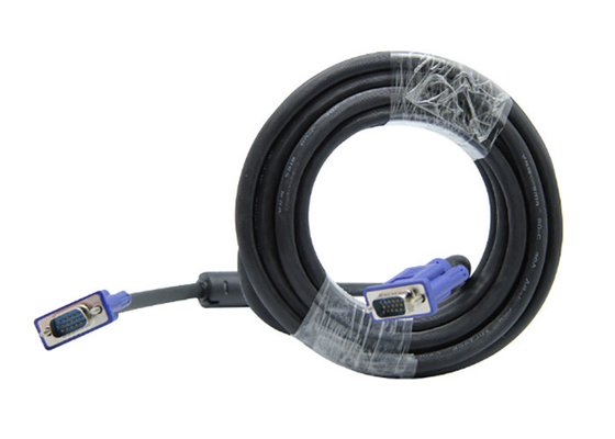 High Speed Video 15PIN VGA To VGA Cable Male To Male 8mm For CCTV System