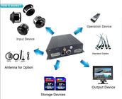 Dual SD card 4 channel vehicle dvr support AHD 720P & Analog Cameras