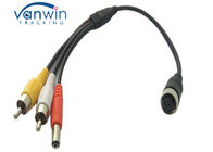 Female 4-Pin to RCA (A/V) Adapter Wire , RCA to 4-PIN Monitor / Camera Adapter