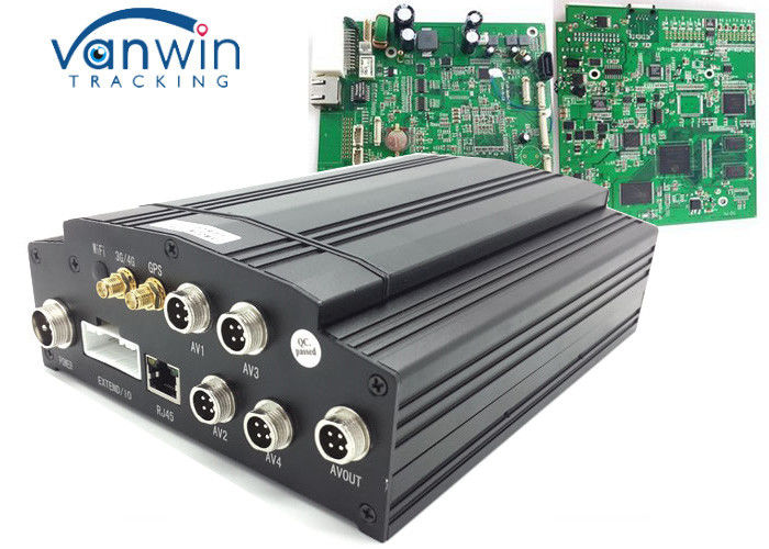 1T HDD Car Mobile DVR UPS Tracking 3G Vehicle CCTV 4 Channel Alarm System VW605
