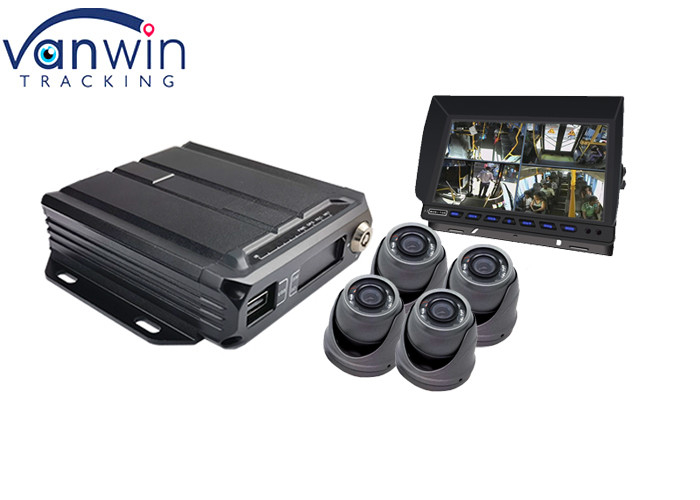 1080P AHD 4ch 3g 4g GPS SD Card  Mobile DVR For Taxi Cab Mini Bus Fleets