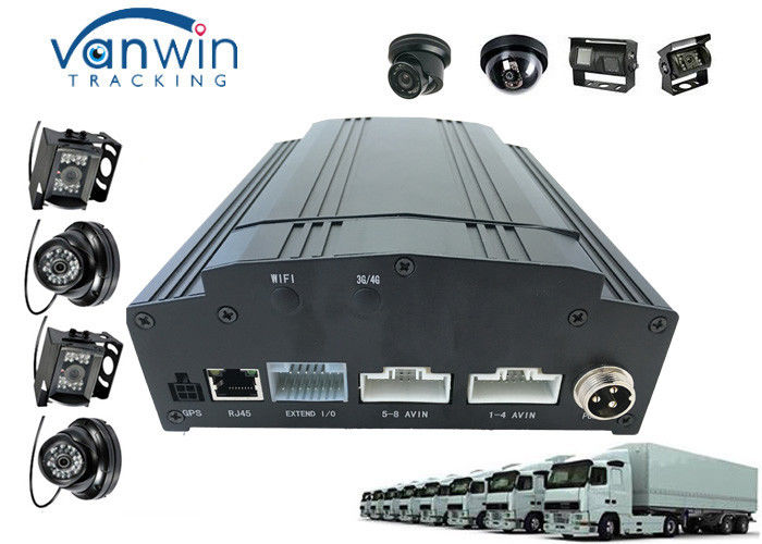 3G 4G 4ch / 8ch full hd 1080p AHD MDVR and Camera / Audio System police car solution