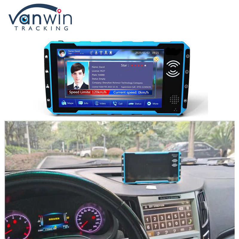 4Channels 1080P 7" Touch Monitor Mobile DVR SD Card Storage With 4G GPS WiFi