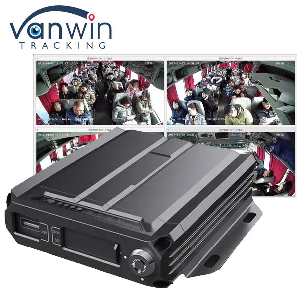 Portable Mini 4CH SD Card Car Camera Recorder with GPS Truck Tracking