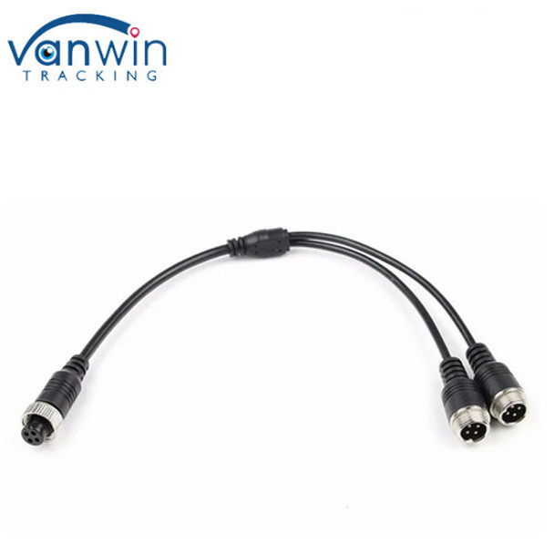 M12 4Pin Cable Adapter For CCTV Camera Connector Female To Male /Female Y Splitter Cable