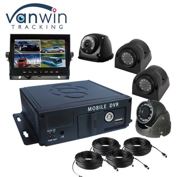 Free Software FHD 4CH SD Card Mobile DVR With Rechargeable Battery & Super Capacitor