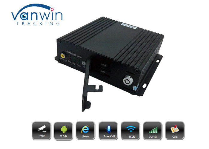 4CH mobile dvr sd card video recorder with 4 Mini cameras, WIFI Auto Download