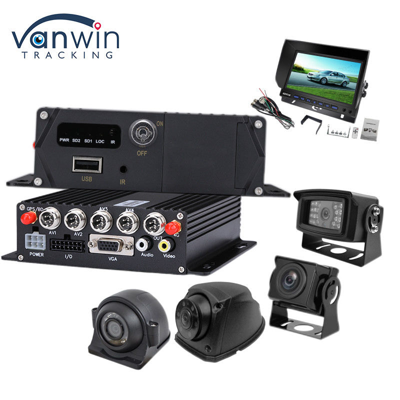 Vehicle Mounted DVR4 Recording Host Camera Aviation Interface Display VGA Interface High Definition Monitor