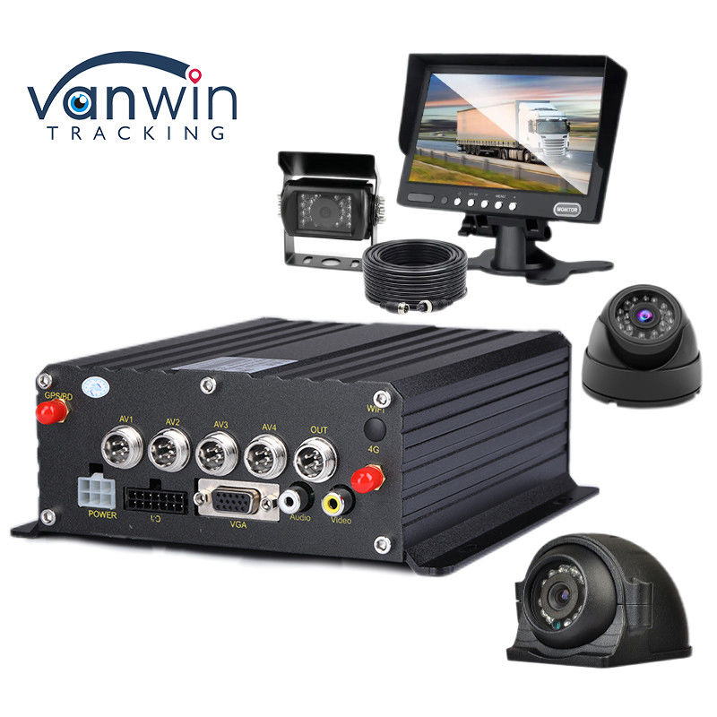 4CH 1080P H.265 SD Card Mobile DVR GPS Tracker For Car Recording Instrument