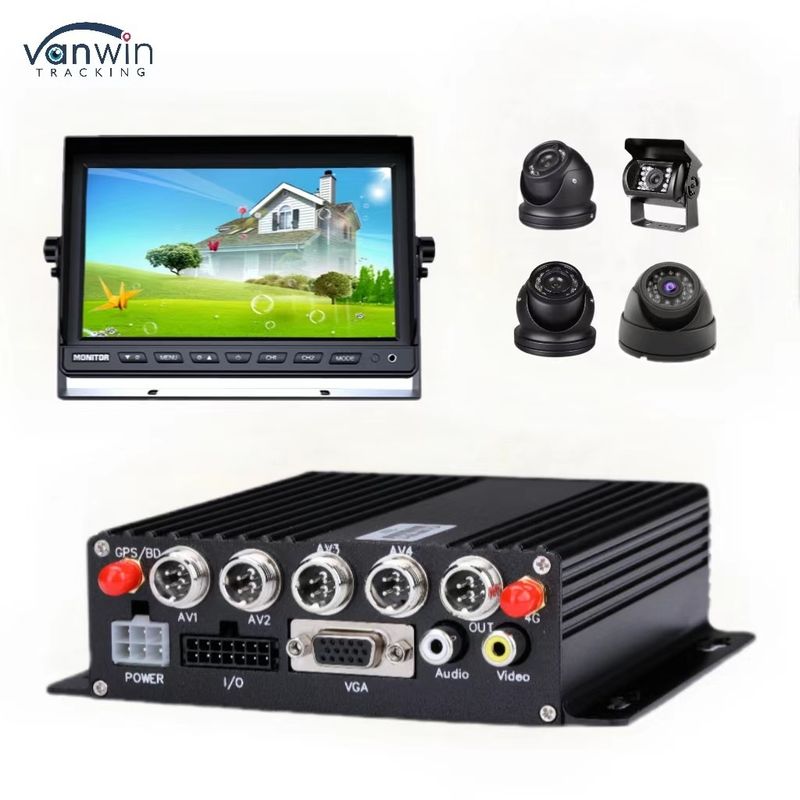 DC 12V 36V H.265 4CH HD 1080P Car Mobile DVR Dash Cam Recorder with Wireless Transfer