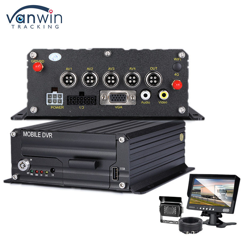 Vehicle 1080P H.265 4CH SD Car Mobile DVR Dash Cam Recorder