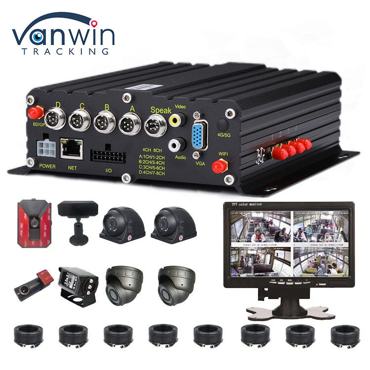 AI 4CH Car Recorder With GPS DVR 1080p Mobile DVR Car DVR Video Recorder