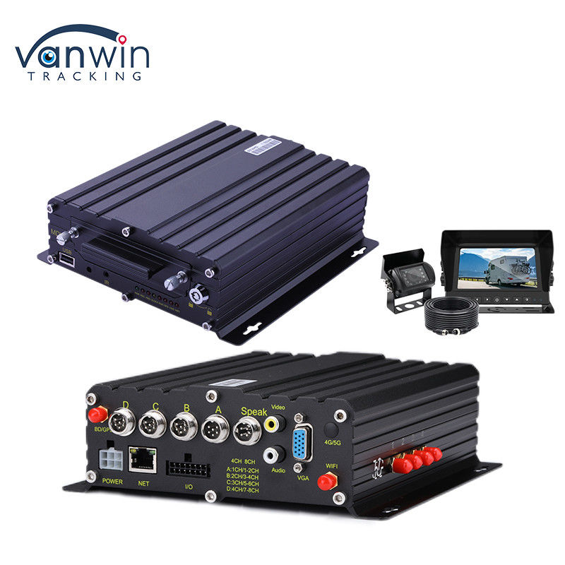 H.265 4CH HD Vehicle Mobile DVR 1080P AI Car Recorder With Alarm Input Pulse Speed Input