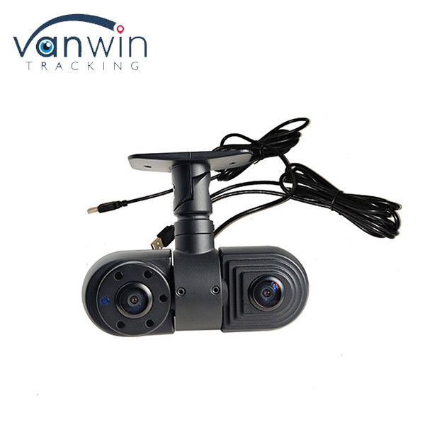 Bus Dual lens wide angle 2CH 1080P HD inside front usb car camera with CMOS/CCD sensor