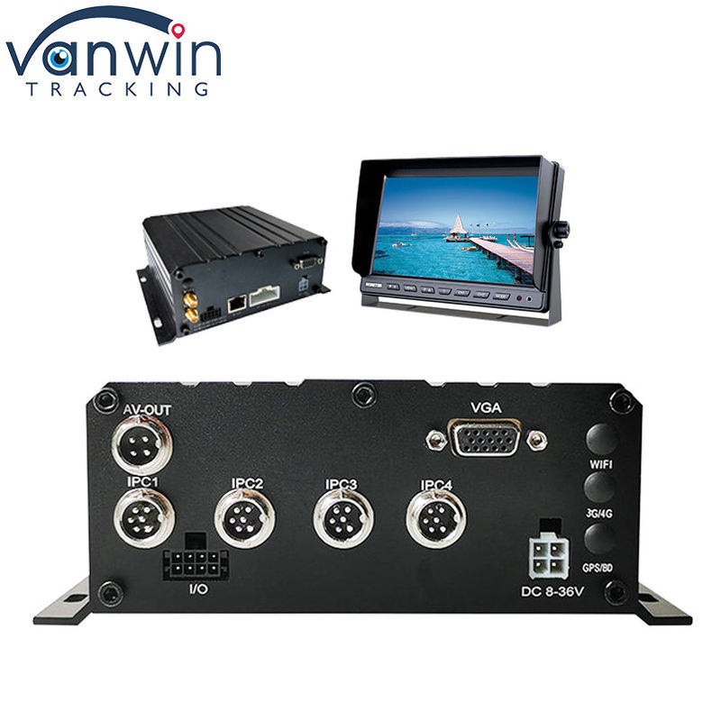 HD 1080P H.264 4 Channel Mobile DVR GPS WIFI Vehicle Bus Car Recorder