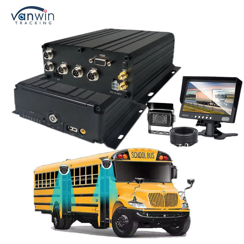 Car Storage Card AHD 1080P 4CH Hard Drive Mobile DVR High Definition Video Monitor
