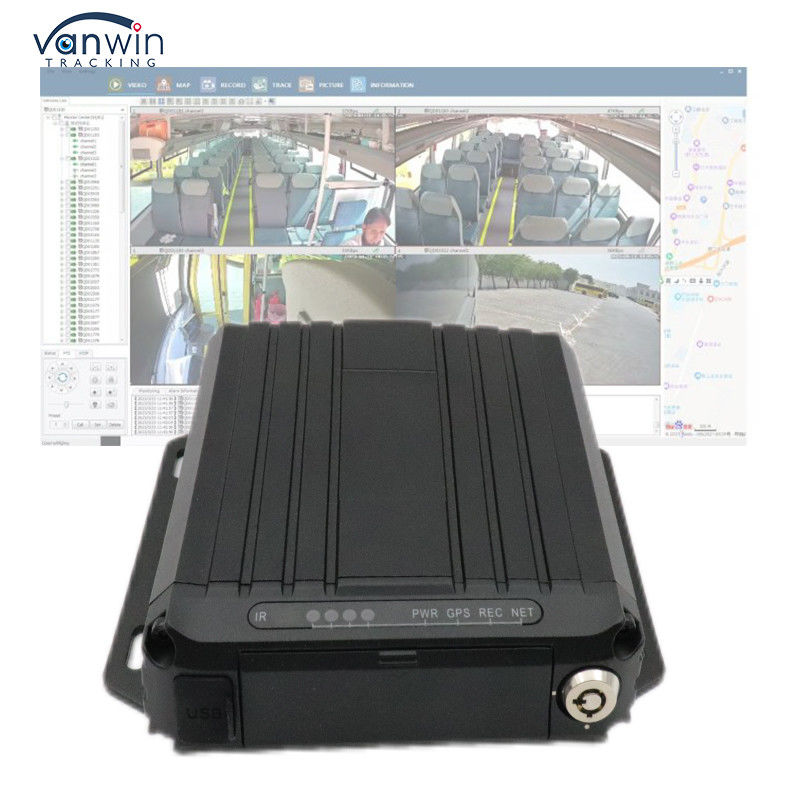 4G Online Video Tracking GPS Mobile DVR 1080p Sd Card 4 Channel Sim Card GPS Vehicle CCTV Camera