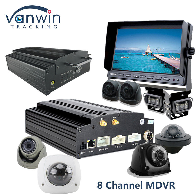 4G Wifi Gps MDVR Camera System 8CH Mobile Digital Video Recorder For Bus Truck Vehicle