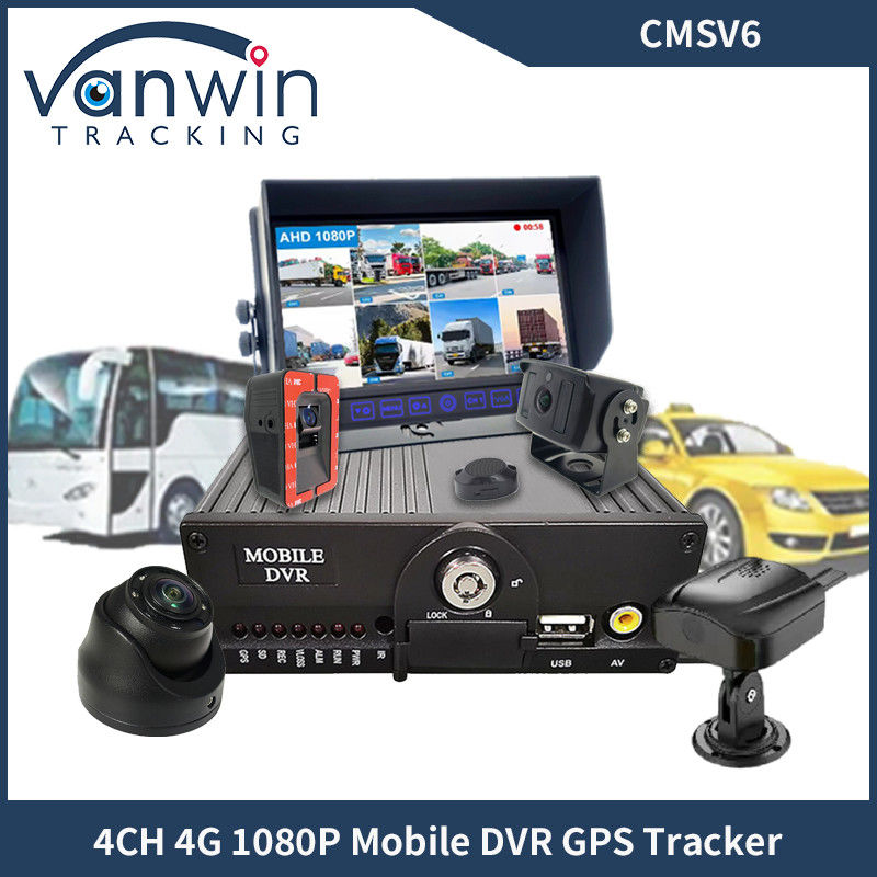 4CH Dual SD Card GPS MDVR Camera With 4G WiFi Mobile DVR School Bus Security System