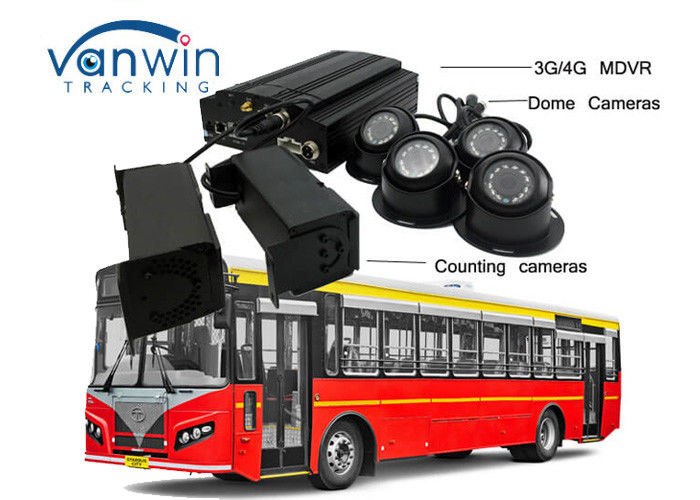 3G / 4G Real-Time Monitoring Camera recorder with Bus People Counter GPS Tracking OSD