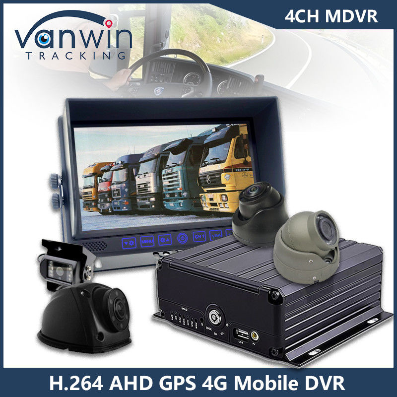 4CH GPS 4G WiFi Mobile DVR Full HD 1080P Car Camera HDD Mdvr For Bus Van Truck Vehicle