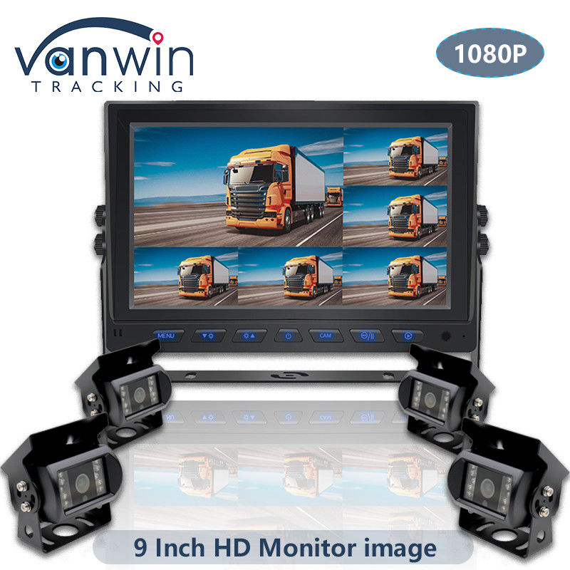 9 Inch AHD 1080P MDVR Monitor 8 Channel Full HD Split Display Monitor For Vehicle