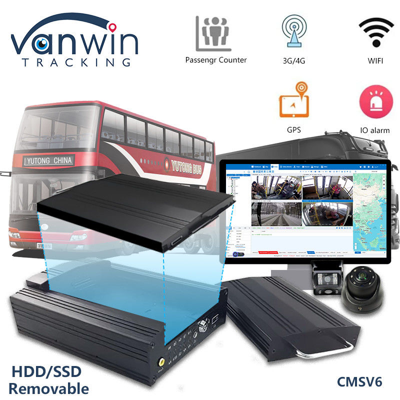 OEM 8CH HD 1080P HDD Mobile DVR With 4G GPS WIFI MDVR For Fleet Management System