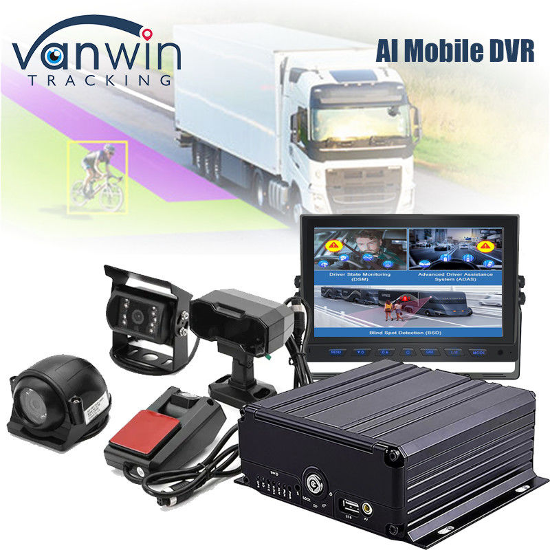 4CH 1080P AI Function Mobile DVR ADAS DMS Kit  DVR 4G GPS SD HDD MDVR Systems Vehicle