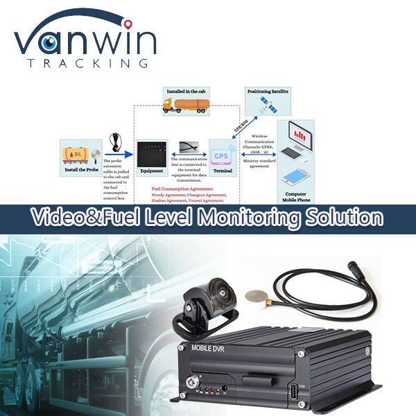 4G wireless Mobile DVR Oil Level Gauge Diesel Fuel Tank Level Monitoring Sensor For Trucks