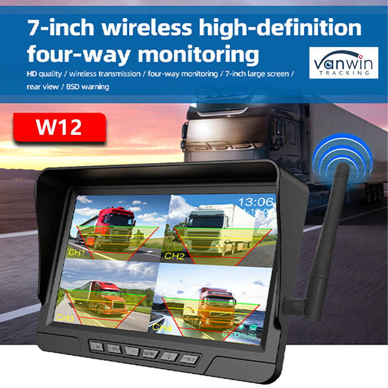 7 Inch Wireless Car Monitor Solar Camera Kit With IP68 CCTV Security Wireless Camera