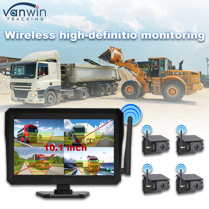 10.1 Inch Car Monitor Solar Power Wireless Surveillance CCTV System Camera Security