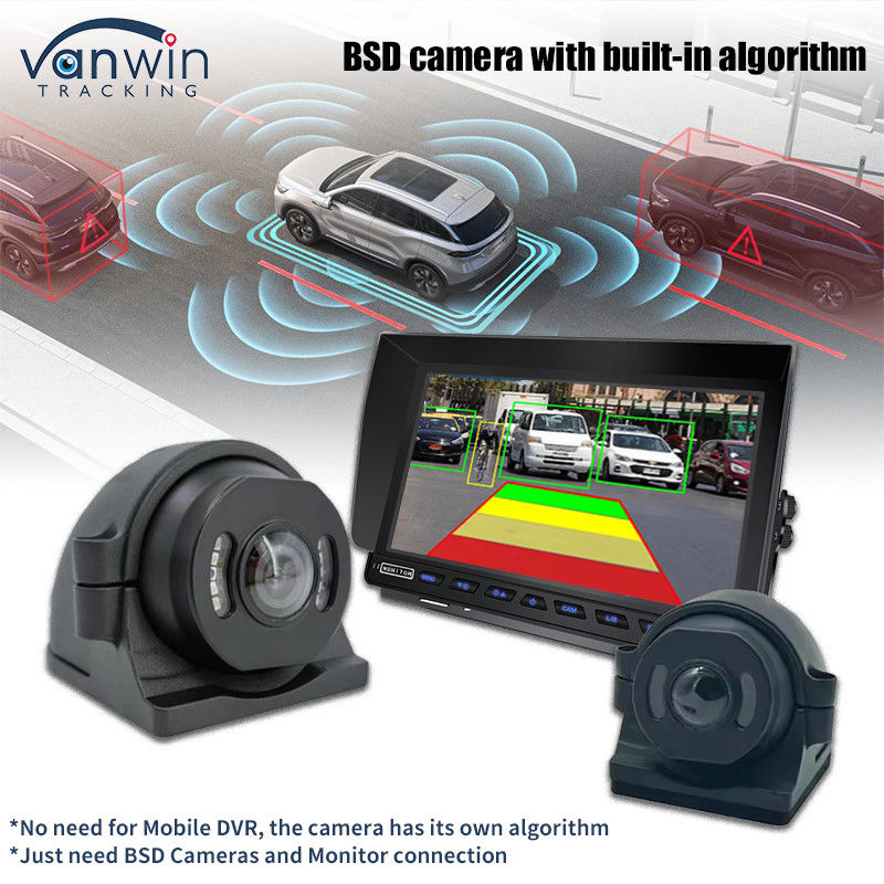 HD 1080p BSD Camera With Built-in Algorithm Pedestrian Vehicle Detection with Audible Alarm
