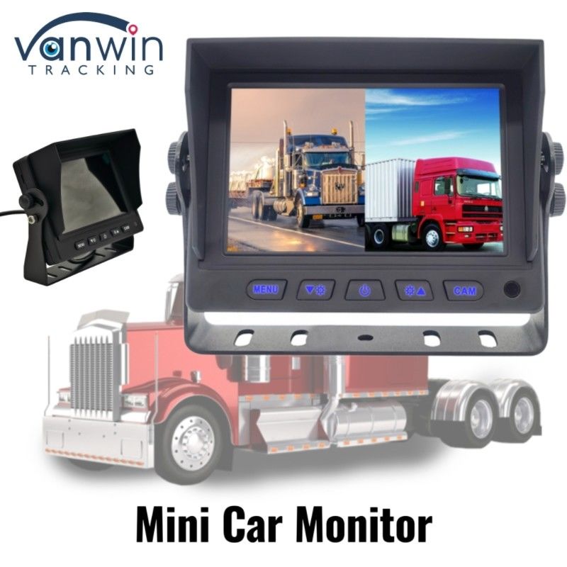 High Definition Mini Car Monitor 5" In-car Stand Alone Display For Taxi Bus Truck