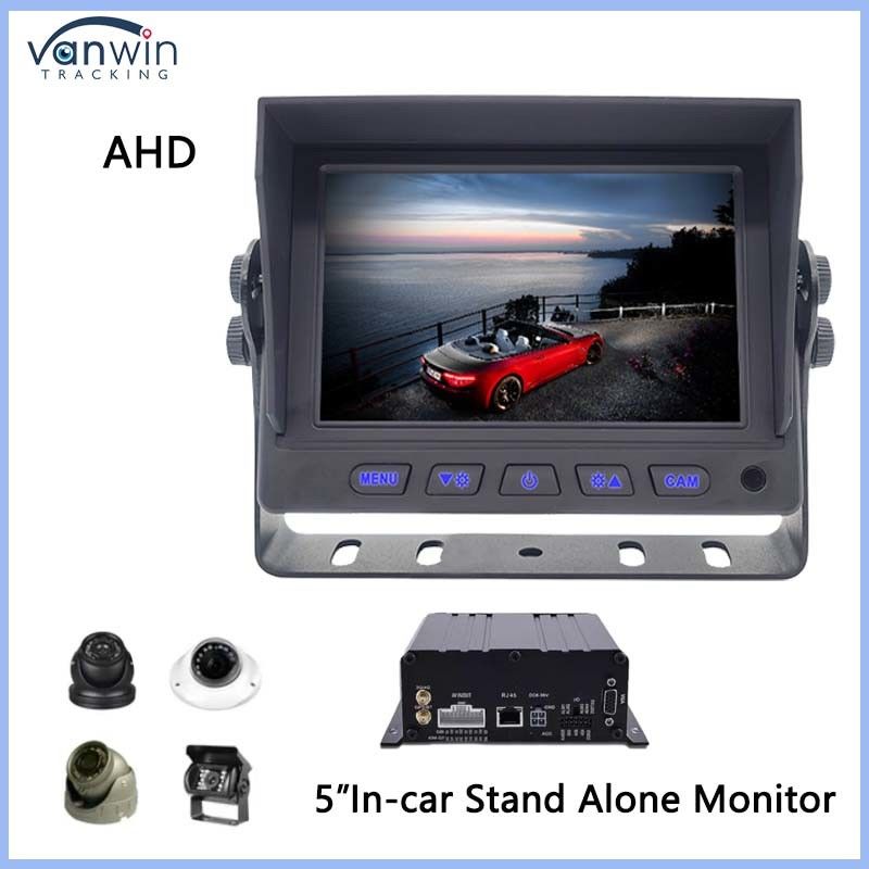  5 Inch AHD LCD Car Monitor Digital Display For Vehicles USB GPS For Auto Trucks