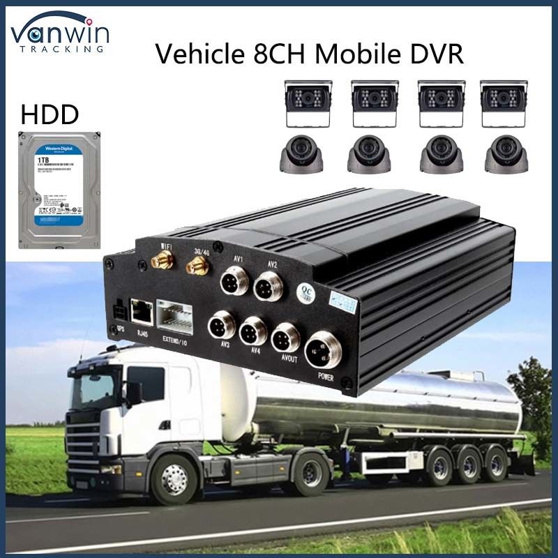 8CH Car 1080P H. 265 HDD Mobile DVR Truck MDVR Remotely Monitoring Vehicle MDVR