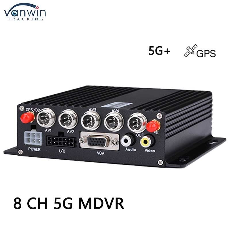 8 Channel Car DVR With 5G GPS AHD 1080P Camera SD Card Video Recorder For Truck Bus