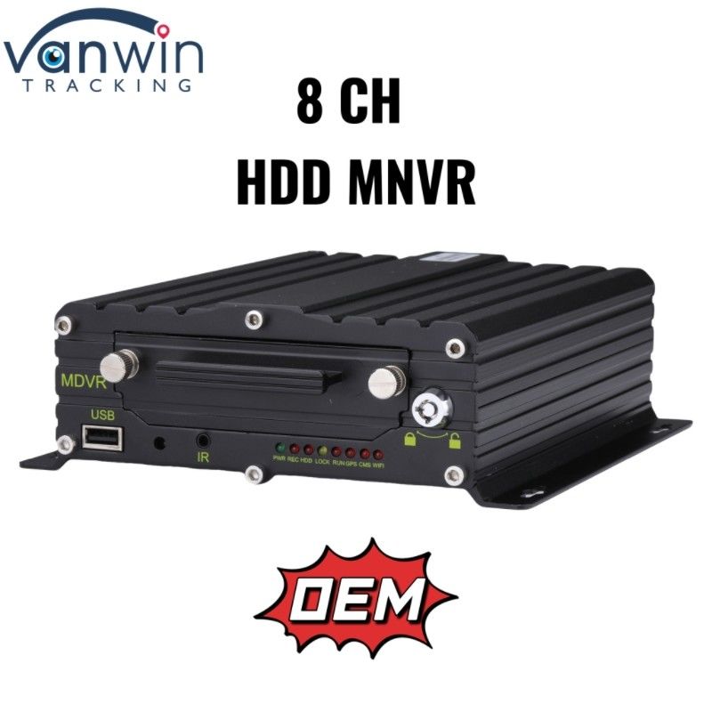 8-channel Hard Disk Mobile Network Video Recorder Professional Vehicle Monitoring System For Truck Bus Fleet