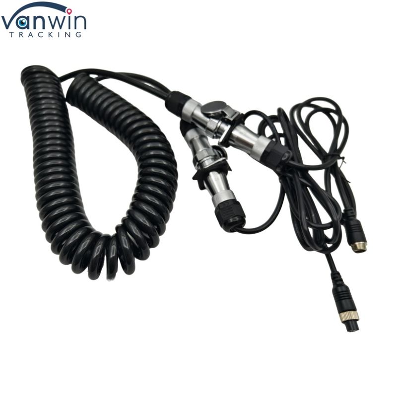 4Pin Waterproof Trailer Cable 12V Electronic Wire Camera for Double Truck Bus Tractor Rear View Cameras