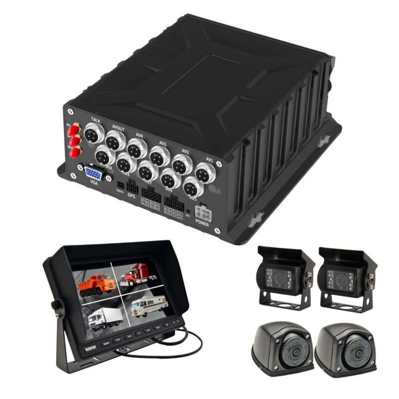 AI-Powered 8 Channel Mobile DVR with GPS and Driver Behavior Management for Vehicle Surveillance