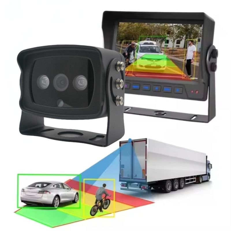 Built-in algorithm Blind Spot Detection Camera BSD Car Reversing Aid Pedestrian Vehicle Detection Audible Alarm