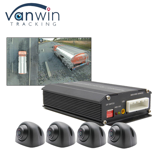 1080P AI Intelligent 360 Bird View Image System Panoramic Camera 3D Surround 4 Side Camera Driving Recorder Detection